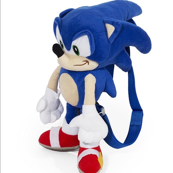 🆕 sonic the hedgehog plush backpack 🎒 🎁 - Picture 1 of 4